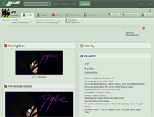 Tablet Screenshot of 4yi.deviantart.com