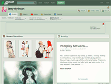 Tablet Screenshot of larry-stylinson.deviantart.com