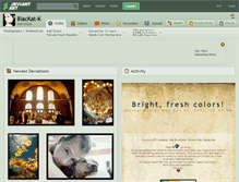 Tablet Screenshot of blackat-k.deviantart.com
