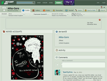 Tablet Screenshot of miiss-gore.deviantart.com