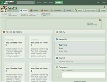 Tablet Screenshot of fairy226.deviantart.com