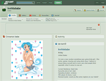 Tablet Screenshot of kwhitebabe.deviantart.com