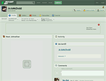 Tablet Screenshot of jojomcdodd.deviantart.com