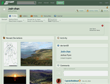 Tablet Screenshot of josh-chan.deviantart.com