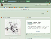 Tablet Screenshot of kriskustompaint.deviantart.com