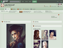 Tablet Screenshot of lady-werewolf.deviantart.com