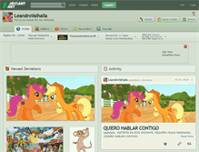 Tablet Screenshot of leandrovalhalla.deviantart.com