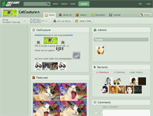 Tablet Screenshot of catcouture.deviantart.com