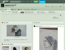 Tablet Screenshot of angelprincess101.deviantart.com