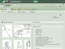 Tablet Screenshot of inubabu11.deviantart.com