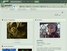 Tablet Screenshot of geckobird.deviantart.com