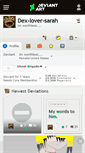 Mobile Screenshot of dex-lover-sarah.deviantart.com