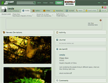 Tablet Screenshot of ceuta.deviantart.com