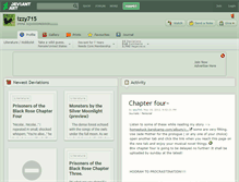 Tablet Screenshot of izzy715.deviantart.com