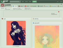 Tablet Screenshot of foolm00n.deviantart.com