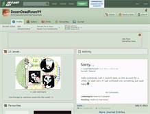 Tablet Screenshot of dozendeadroses99.deviantart.com
