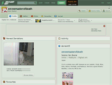 Tablet Screenshot of eeveemasterofdeath.deviantart.com