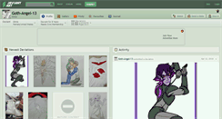 Desktop Screenshot of goth-angel-13.deviantart.com