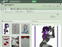 Tablet Screenshot of goth-angel-13.deviantart.com