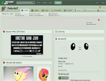 Tablet Screenshot of felix-kot.deviantart.com