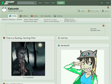 Tablet Screenshot of katsumie.deviantart.com