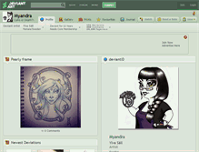 Tablet Screenshot of myandra.deviantart.com