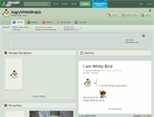 Tablet Screenshot of angrywhitebirdplz.deviantart.com