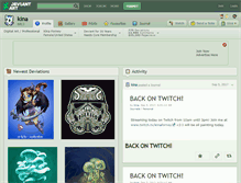 Tablet Screenshot of kina.deviantart.com