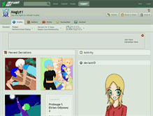 Tablet Screenshot of maglyt1.deviantart.com