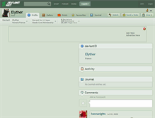 Tablet Screenshot of elyther.deviantart.com