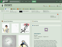 Tablet Screenshot of playergame.deviantart.com
