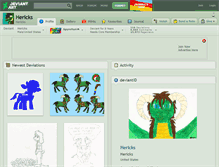 Tablet Screenshot of hericks.deviantart.com