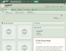 Tablet Screenshot of candidetf.deviantart.com