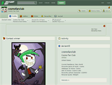 Tablet Screenshot of cosmofanclub.deviantart.com