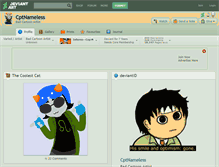 Tablet Screenshot of cptnameless.deviantart.com