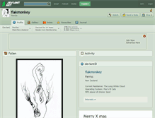Tablet Screenshot of flakmonkey.deviantart.com