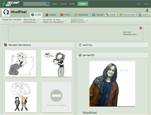 Tablet Screenshot of nixelpixel.deviantart.com