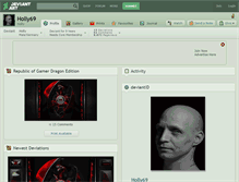 Tablet Screenshot of holly69.deviantart.com