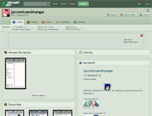 Tablet Screenshot of jaccomicsandmangas.deviantart.com