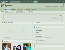 Tablet Screenshot of noodlepop.deviantart.com