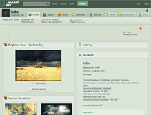 Tablet Screenshot of kube.deviantart.com