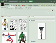 Tablet Screenshot of batfan20.deviantart.com