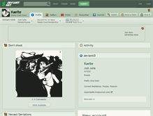 Tablet Screenshot of kaelte.deviantart.com