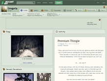 Tablet Screenshot of gregoria.deviantart.com