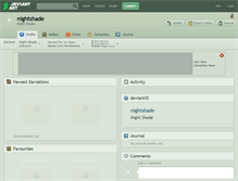 Tablet Screenshot of nightshade.deviantart.com