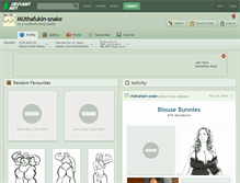 Tablet Screenshot of muthafukin-snake.deviantart.com