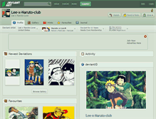 Tablet Screenshot of lee-x-naruto-club.deviantart.com