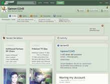 Tablet Screenshot of gannon12345.deviantart.com