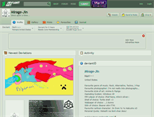 Tablet Screenshot of mirage-jin.deviantart.com