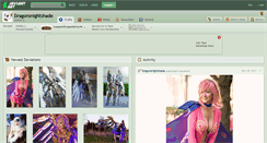 Desktop Screenshot of dragonsnightshade.deviantart.com